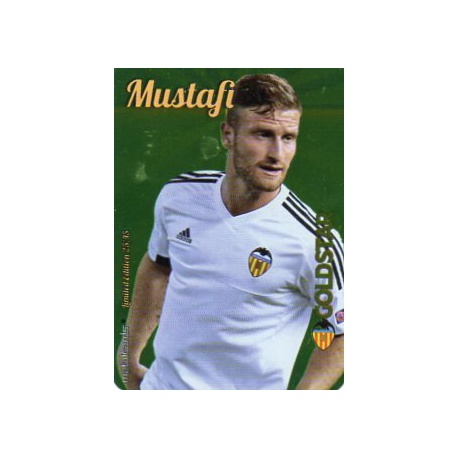 Mustafi Valencia Gold Star Brillo Liso Limited Edition Las Fichas Quiz Liga 2016 Official Quiz Game Collection