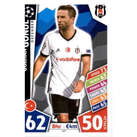 Gökhan Gönül Besiktas 327 Match Attax Champions 2017-18