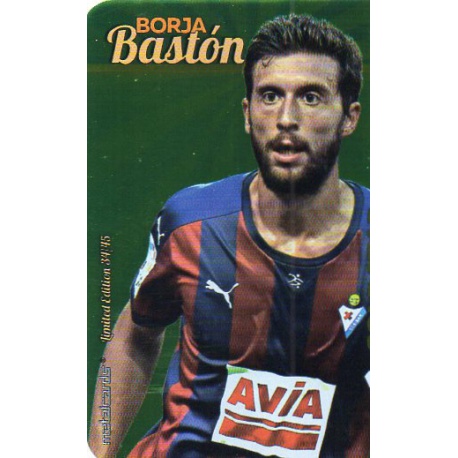 Borja Bastón Eibar Gold Star Brillo Liso Limited Edition Las Fichas Quiz Liga 2016 Official Quiz Game Collection