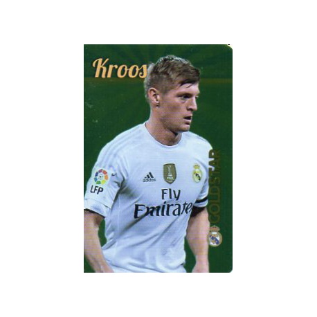 Kroos Real Madrid Gold Star Brillo Liso Limited Edition Las Fichas Quiz Liga 2016 Official Quiz Game Collection