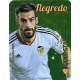 Negredo Valencia Gold Star Brillo Liso Limited Edition Las Fichas Quiz Liga 2016 Official Quiz Game Collection