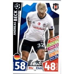 Andreas Beck Besiktas 328 Match Attax Champions 2017-18