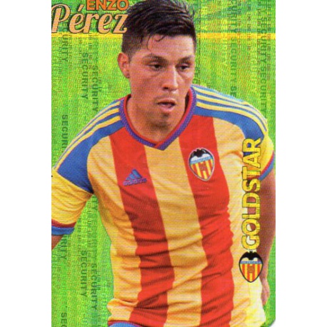 Enzo Pérez Valencia Gold Star Security Limited Edition Las Fichas Quiz Liga 2016 Official Quiz Game Collection