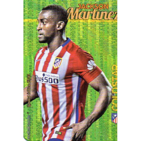 Jackson Martínez Atlético Madrid Gold Star Security Limited Edition Las Fichas Quiz Liga 2016 Official Quiz Game Collection
