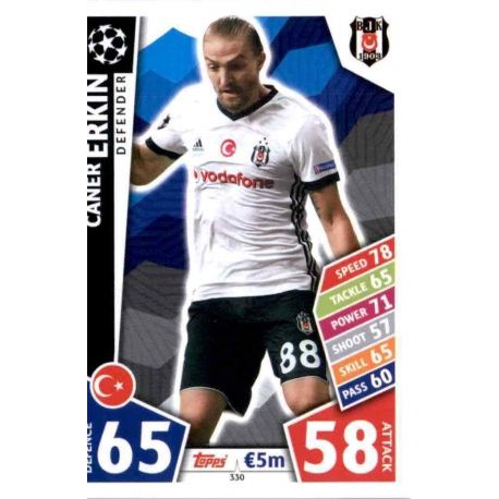 Caner Erkin Besiktas 330 Match Attax Champions 2017-18
