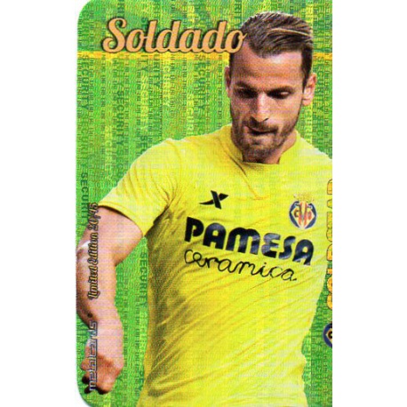 Soldado Villarreal Gold Star Security Limited Edition Las Fichas Quiz Liga 2016 Official Quiz Game Collection