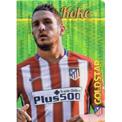 Koke Atlético Madrid Gold Star Security Limited Edition Las Fichas Quiz Liga 2016 Official Quiz Game Collection