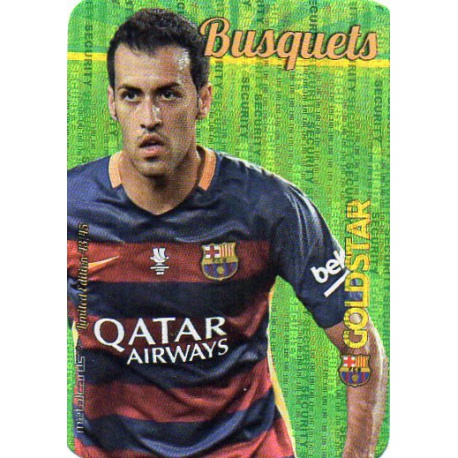 Busquets Barcelona Gold Star Security Limited Edition Las Fichas Quiz Liga 2016 Official Quiz Game Collection