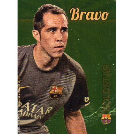 Claudio Bravo Barcelona Gold Star Dorado Limited Edition Las Fichas Quiz Liga 2016 Official Quiz Game Collection