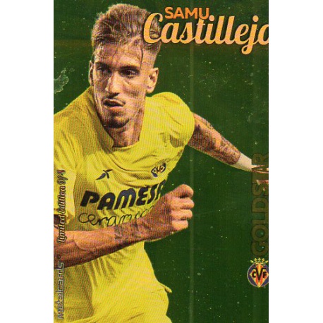 Samu Castillejo Villarreal Gold Star Dorado Limited Edition Las Fichas Quiz Liga 2016 Official Quiz Game Collection