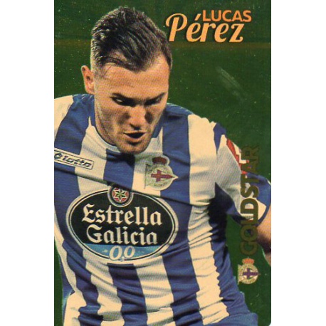 Lucas Pérez Deportivo Gold Star Dorado Limited Edition Las Fichas Quiz Liga 2016 Official Quiz Game Collection
