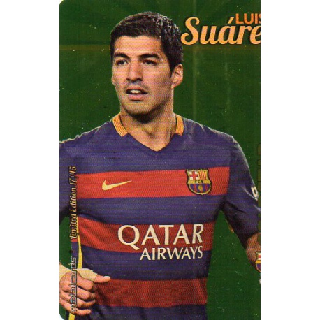 Luis Suárez Barcelona Gold Star Dorado Limited Edition Las Fichas Quiz Liga 2016 Official Quiz Game Collection