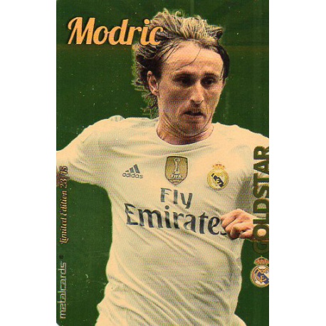 Modric Real Madrid Gold Star Dorado Limited Edition Las Fichas Quiz Liga 2016 Official Quiz Game Collection