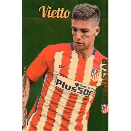 Vietto Atlético Madrid Gold Star Dorado Limited Edition Las Fichas Quiz Liga 2016 Official Quiz Game Collection