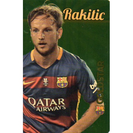 Rakitic Barcelona Gold Star Dorado Limited Edition Las Fichas Quiz Liga 2016 Official Quiz Game Collection