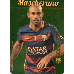 Mascherano Barcelona Gold Star Dorado Limited Edition Las Fichas Quiz Liga 2016 Official Quiz Game Collection