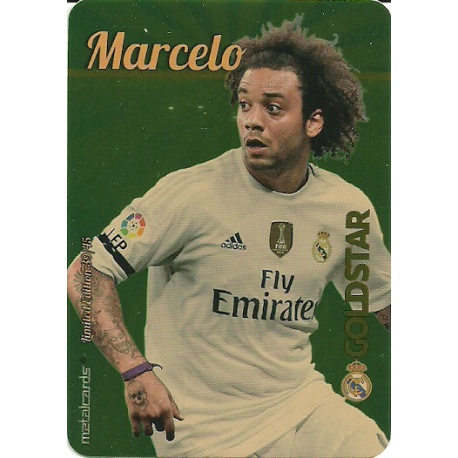 Marcelo Real Madrid Gold Star Dorado Limited Edition Las Fichas Quiz Liga 2016 Official Quiz Game Collection