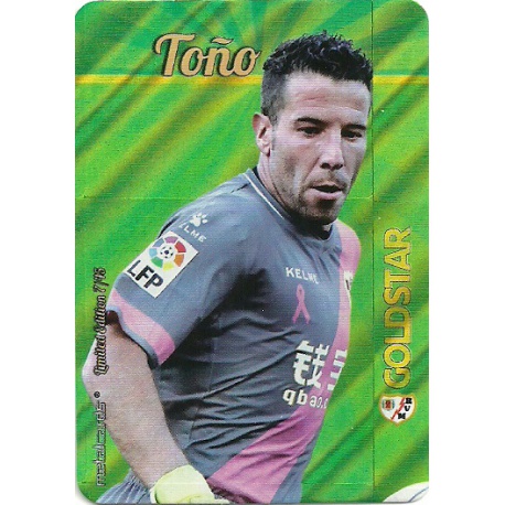 Toño Rayo Vallecano Gold Star Rayas Diagonales Limited Edition Las Fichas Quiz Liga 2016 Official Quiz Game Collection