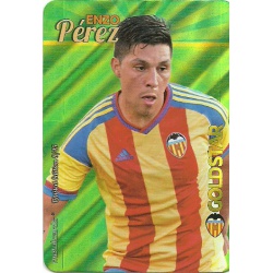 Enzo Pérez Valencia Gold Star Rayas Diagonales Limited Edition Las Fichas Quiz Liga 2016 Official Quiz Game Collection