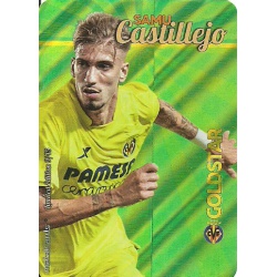 Samu Castillejo Villarreal Gold Star Rayas Diagonales Limited Edition Las Fichas Quiz Liga 2016 Official Quiz Game Collection