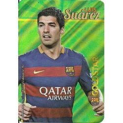 Luis Suárez Barcelona Gold Star Rayas Diagonales Limited Edition Las Fichas Quiz Liga 2016 Official Quiz Game Collection