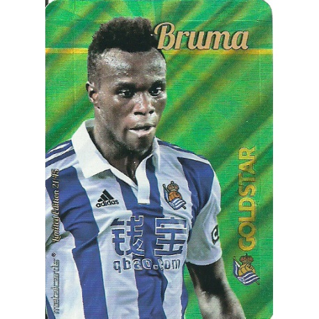 Bruma Real Sociedad Gold Star Rayas Diagonales Limited Edition Las Fichas Quiz Liga 2016 Official Quiz Game Collection