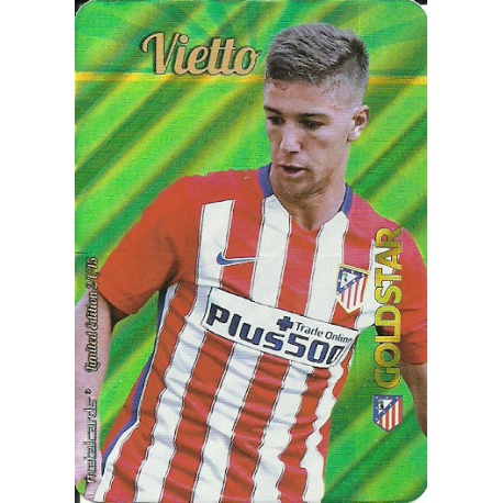 Vietto Atlético Madrid Gold Star Rayas Diagonales Limited Edition Las Fichas Quiz Liga 2016 Official Quiz Game Collection