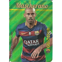 Mascherano Barcelona Gold Star Rayas Diagonales Limited Edition Las Fichas Quiz Liga 2016 Official Quiz Game Collection