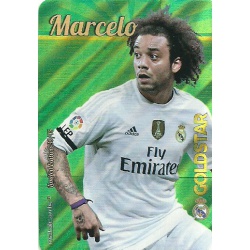 Marcelo Real Madrid Gold Star Rayas Diagonales Limited Edition Las Fichas Quiz Liga 2016 Official Quiz Game Collection