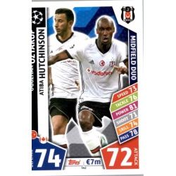 Oğuzhan Özyakup - Atiba Hutchinson - Midfield Besiktas 342 Match Attax Champions 2017-18