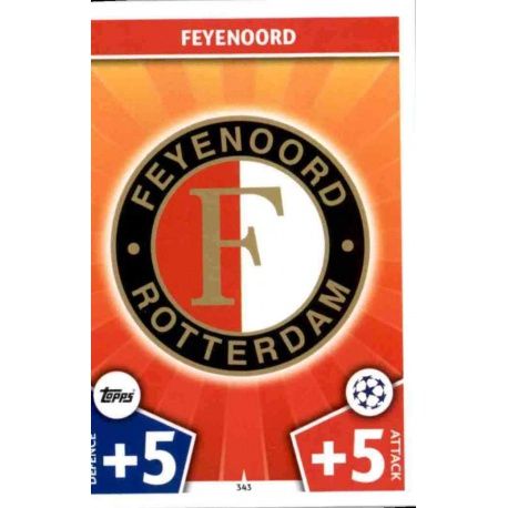Escudo Feyenoord 343 Match Attax Champions 2017-18