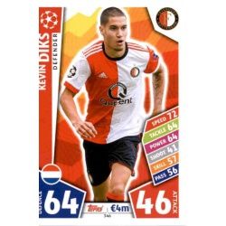 Kevin Diks Feyenoord 346 Match Attax Champions 2017-18