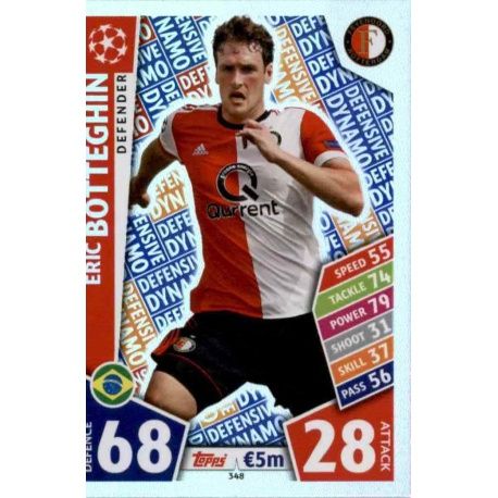 Eric Botteghin - Defensive Dynamo Feyenoord 348 Match Attax Champions 2017-18