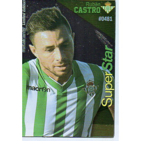 Rubén Castro Superstar Brillo Betis 481 Las Fichas Quiz Liga 2016 Official Quiz Game Collection