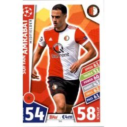 Sofyan Amrabat Feyenoord 351 Match Attax Champions 2017-18