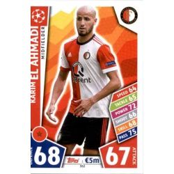 Karim El Ahmadi Feyenoord 352 Match Attax Champions 2017-18