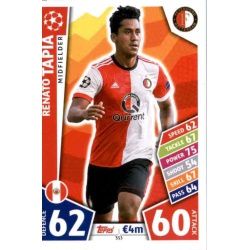 Renato Tapia Feyenoord 353 Match Attax Champions 2017-18