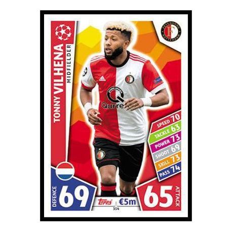 Tonny Vilhena Feyenoord 354 Match Attax Champions 2017-18