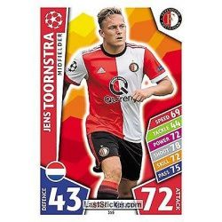 Jens Toornstra Feyenoord 355 Match Attax Champions 2017-18