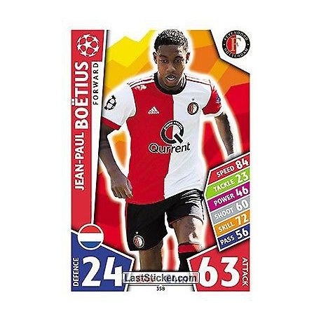 Jean-Paul Boëtius Feyenoord 358 Match Attax Champions 2017-18