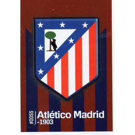 Escudo Brillo Puntas Cuadradas Atlético Madrid 55 Las Fichas Quiz Liga 2016 Official Quiz Game Collection
