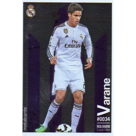 Varane Metalcard Limited Edition Real Madrid Las Fichas Quiz Liga 2016 Official Quiz Game Collection