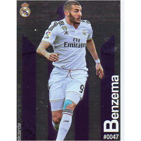 Benzema Metalcard Limited Edition Real Madrid Las Fichas Quiz Liga 2016 Official Quiz Game Collection