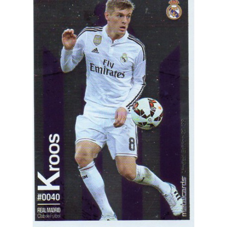 Kroos Metalcard Limited Edition Real Madrid Las Fichas Quiz Liga 2016 Official Quiz Game Collection