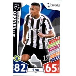 Alex Sandro Juventus 363 Match Attax Champions 2017-18