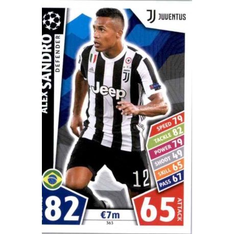 Alex Sandro Juventus 363 Match Attax Champions 2017-18