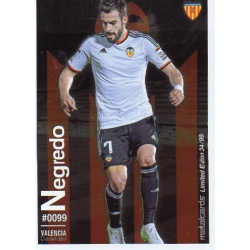 Negredo Metalcard Limited Edition Valencia Las Fichas Quiz Liga 2016 Official Quiz Game Collection