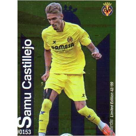 Samu Castillejo Metalcard Limited Edition Villarreal Las Fichas Quiz Liga 2016 Official Quiz Game Collection