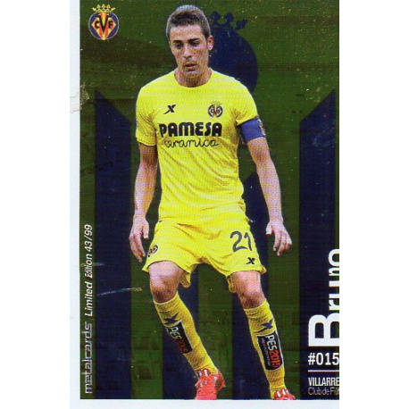 Bruno Metalcard Limited Edition Villarreal Las Fichas Quiz Liga 2016 Official Quiz Game Collection
