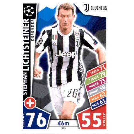 Stephan Lichtsteiner Juventus 364 Match Attax Champions 2017-18